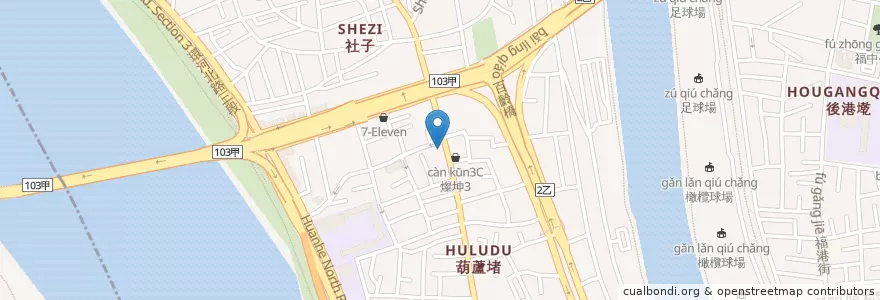 Mapa de ubicacion de 美而美延平旗艦店 en Taïwan, Nouveau Taipei, Taipei, District De Shilin.