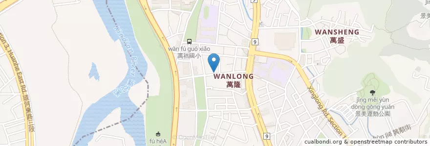 Mapa de ubicacion de 佳家人際智能開發心理治療所 en Taiwan, Nuova Taipei, Taipei, 文山區.