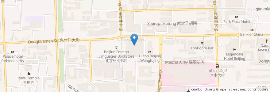 Mapa de ubicacion de 鼎泰丰 en 中国, 北京市, 河北省, 东城区.