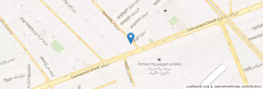 Mapa de ubicacion de شورای حل اختلاف مناطق ۴ و ۸ تهران en 이란, 테헤란, شهرستان تهران, 테헤란, بخش مرکزی شهرستان تهران.
