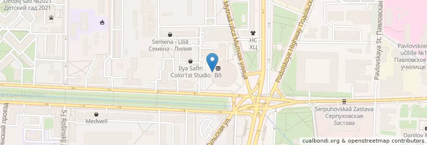 Mapa de ubicacion de Plov.com en Russia, Distretto Federale Centrale, Москва, Южный Административный Округ, Даниловский Район.