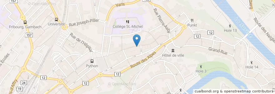 Mapa de ubicacion de Araral en Suisse, Fribourg, District De La Sarine, Fribourg.