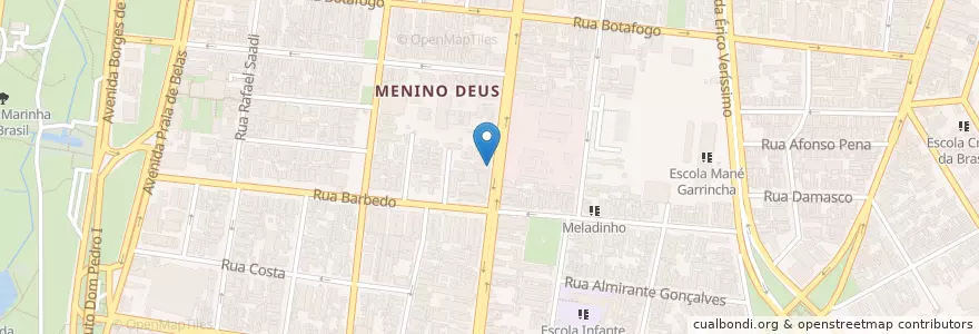 Mapa de ubicacion de Farmácia Quíron Menino Deus en Brasilien, Süden, Rio Grande Do Sul, Região Metropolitana De Porto Alegre, Região Geográfica Intermediária De Porto Alegre, Região Geográfica Imediata De Porto Alegre, Porto Alegre.