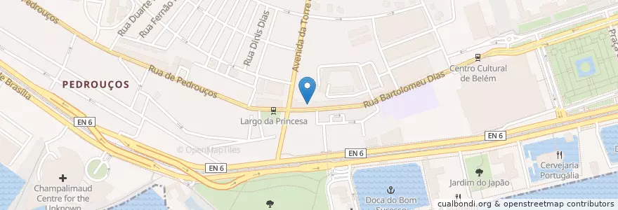 Mapa de ubicacion de Farmácia Grijó en Portugal, Área Metropolitana De Lisboa, Lisboa, Grande Lisboa, Belém.