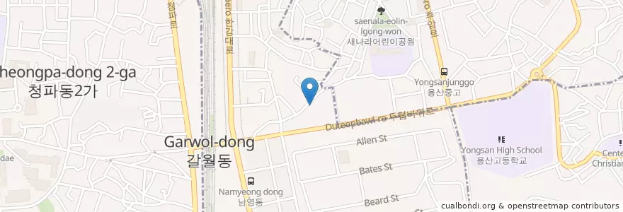Mapa de ubicacion de Anarchy Bros Cafe & Pub en South Korea, Seoul, Yongsan-Gu.