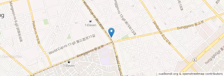 Mapa de ubicacion de Two Some en Coreia Do Sul, Seul, 마포구.