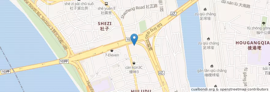 Mapa de ubicacion de 臺灣中小企業銀行 en تایوان, 新北市, تایپه, 士林區.