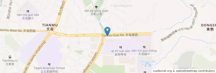 Mapa de ubicacion de 永豐商業銀行 en 臺灣, 新北市, 臺北市, 士林區.