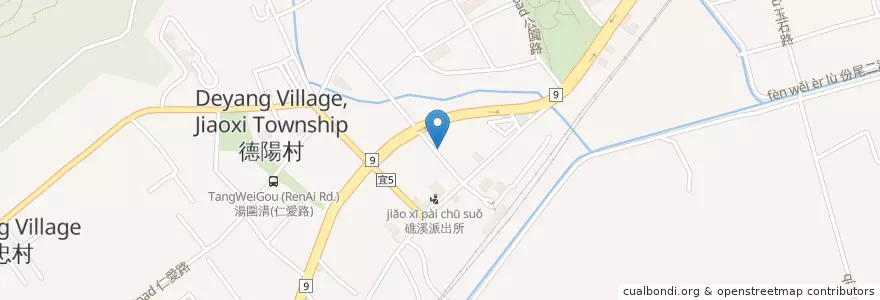 Mapa de ubicacion de 林北考好 en 臺灣, 臺灣省, 宜蘭縣, 礁溪鄉.
