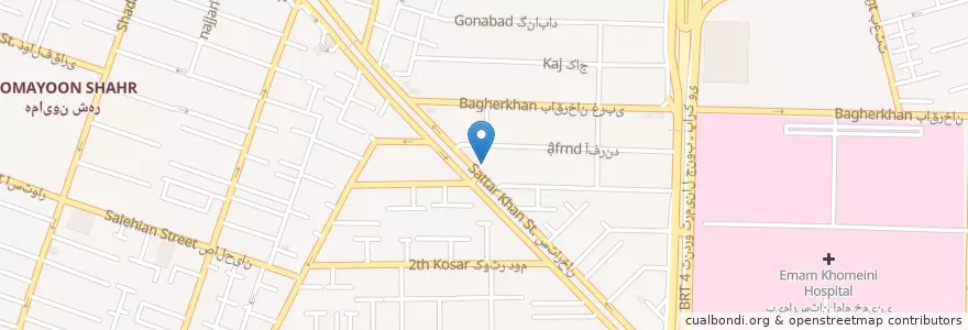 Mapa de ubicacion de داروخانه دکتر شرابیانی en Iran, Tehran Province, Tehran County, Tehran, بخش مرکزی شهرستان تهران.