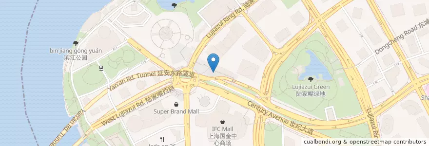 Mapa de ubicacion de 塔可钟 en China, Shanghái, Pudong.