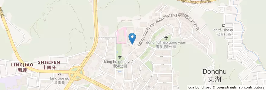 Mapa de ubicacion de 地下停車場 en تایوان, 新北市, تایپه, 內湖區.