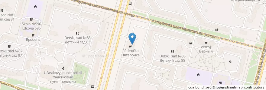 Mapa de ubicacion de Горздрав en ロシア, 北西連邦管区, レニングラード州, サンクト ペテルブルク, Приморский Район, Округ № 65.