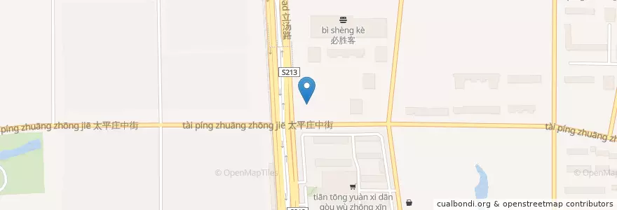 Mapa de ubicacion de 加油站 en الصين, بكين, خبي, 昌平区.