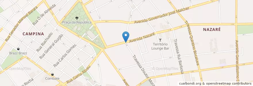 Mapa de ubicacion de Restaurante Albatroz en البَرَازِيل, المنطقة الشمالية, بارا, Região Geográfica Intermediária De Belém, Microrregião De Belém, بليم.