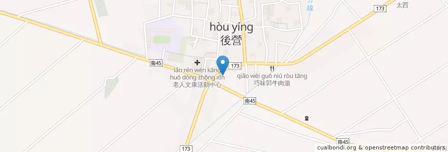 Mapa de ubicacion de 阿媽的店 en 臺灣, 臺南市, 西港區.