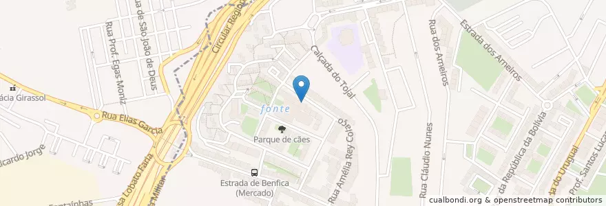 Mapa de ubicacion de Farmácia Gouveia en 포르투갈, Área Metropolitana De Lisboa, Lisboa, Grande Lisboa, Amadora, Benfica.
