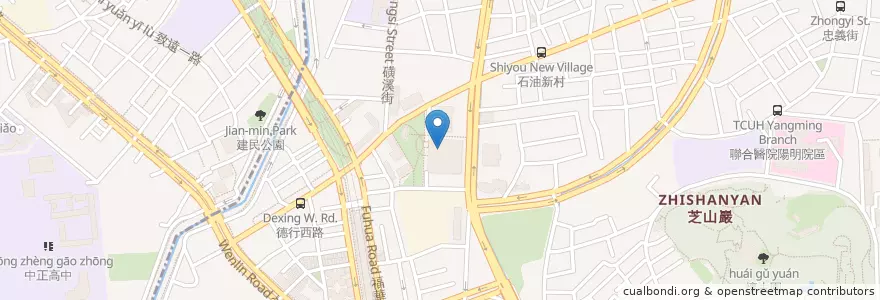 Mapa de ubicacion de 漢來海港 en 台湾, 新北市, 台北市, 士林区.