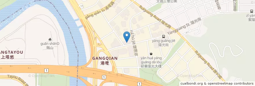 Mapa de ubicacion de 國泰世華商業銀行 en 臺灣, 新北市, 臺北市, 內湖區.