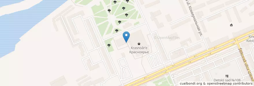 Mapa de ubicacion de KFC en Russie, District Fédéral Sibérien, Kraï De Krasnoïarsk, Городской Округ Красноярск.