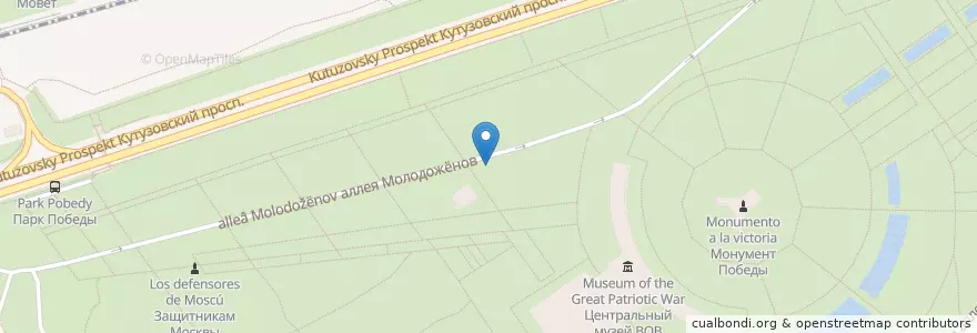 Mapa de ubicacion de Свадебное кафе en Russia, Distretto Federale Centrale, Москва, Западный Административный Округ, Район Дорогомилово.