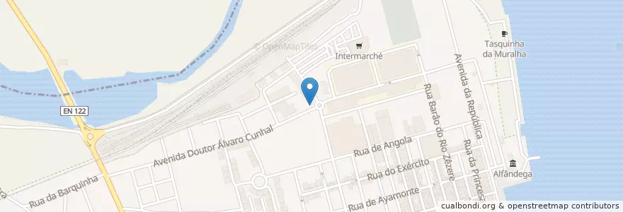 Mapa de ubicacion de Restaurante Cantinho dos Petiscos en پرتغال, Algarve, Algarve, فارو, Vila Real De Santo António, Vila Real De Santo António.