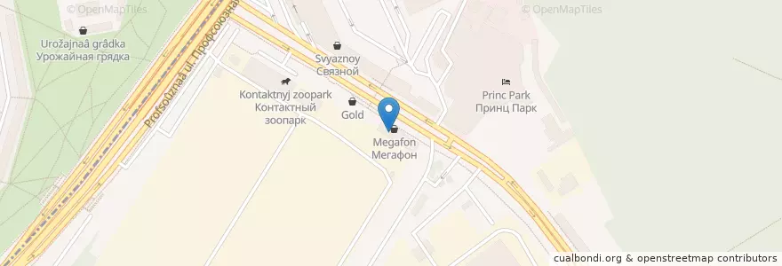 Mapa de ubicacion de Кафе гриль en Rusia, Distrito Federal Central, Москва, Юго-Западный Административный Округ, Район Ясенево.