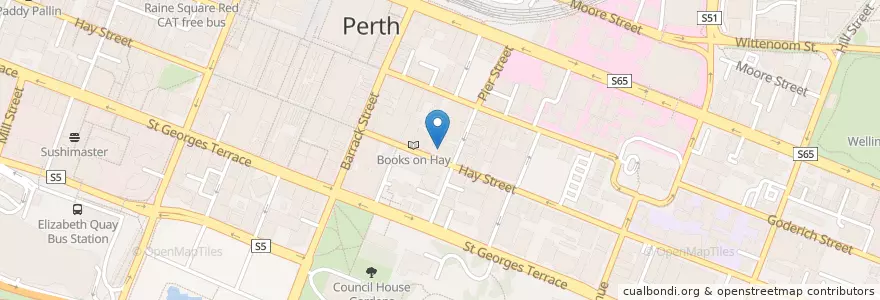 Mapa de ubicacion de Took Be Gi en Australia, Western Australia, City Of Perth.
