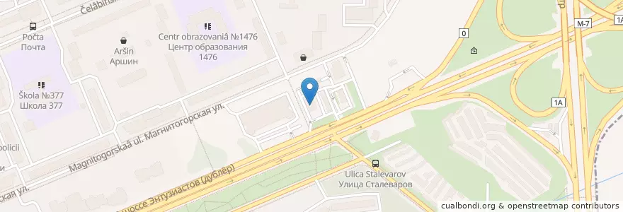 Mapa de ubicacion de BP Ивановская en Rusland, Centraal Federaal District, Moskou, Восточный Административный Округ, Район Ивановское.
