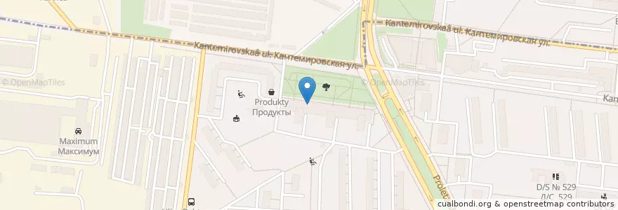 Mapa de ubicacion de Живика en Russland, Föderationskreis Zentralrussland, Moskau, Südlicher Verwaltungsbezirk, Район Царицыно.