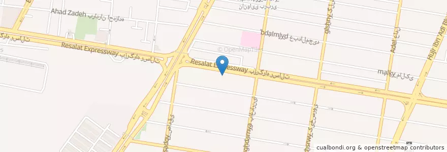 Mapa de ubicacion de آقای قهوه en ایران, استان تهران, شهرستان تهران, تهران, بخش مرکزی شهرستان تهران.