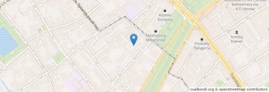 Mapa de ubicacion de Доктор Куров en Rusland, Centraal Federaal District, Moskou, Центральный Административный Округ, Тверской Район.
