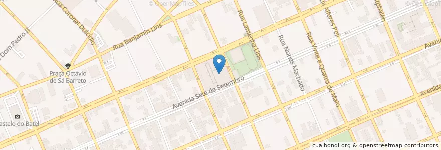 Mapa de ubicacion de Restaurante George's Sabor de Casa en 브라질, 남부지방, 파라나, Região Geográfica Intermediária De Curitiba, Região Metropolitana De Curitiba, Microrregião De Curitiba, 쿠리치바.