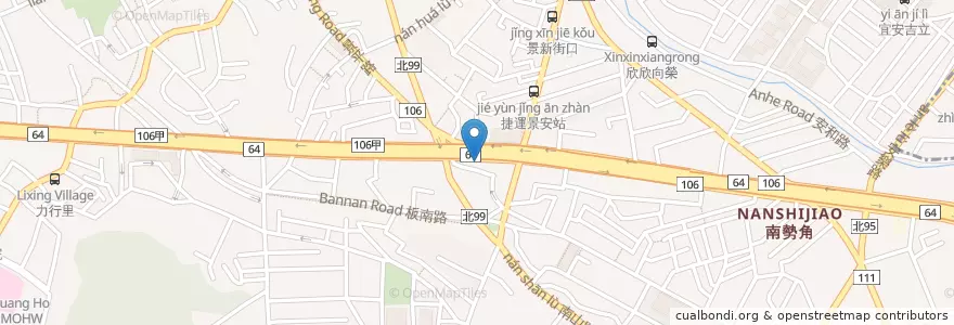 Mapa de ubicacion de 老蔡水煎包 en 臺灣, 新北市, 中和區.