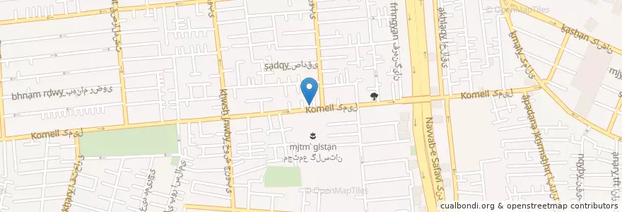 Mapa de ubicacion de داروخانه دکتر دهپور en Iran, Téhéran, شهرستان تهران, Téhéran, بخش مرکزی شهرستان تهران.