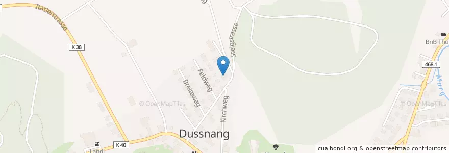 Mapa de ubicacion de Park Cafe Dussnang en Schweiz, Thurgau, Bezirk Münchwilen, Fischingen.