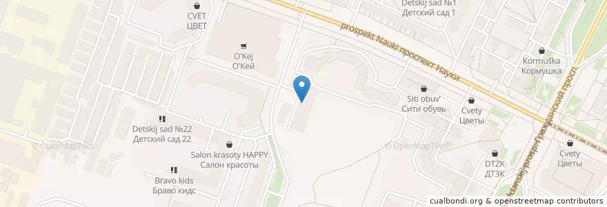 Mapa de ubicacion de Lux en Russia, Northwestern Federal District, Leningrad Oblast, Saint Petersburg, Калининский Район, Округ Академическое.