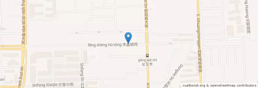 Mapa de ubicacion de 品品香桂林米粉 en 중국, 베이징시, 허베이성, 西城区.