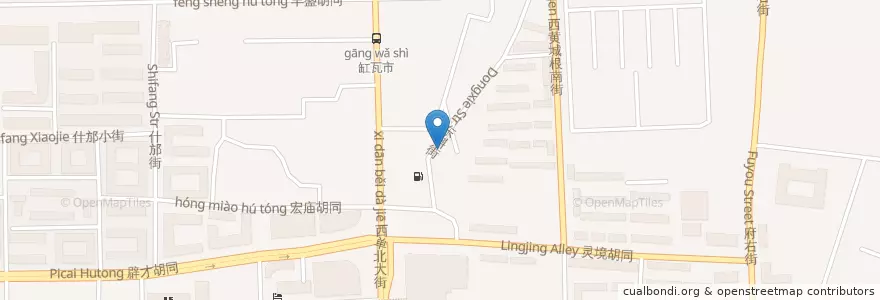 Mapa de ubicacion de 錦芳回民飲食店 en China, Peking, Hebei, 西城区.