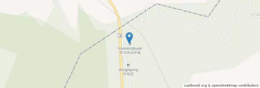 Mapa de ubicacion de 토야외식부페 en Республика Корея, Кёнгидо, 이천시.