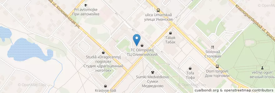 Mapa de ubicacion de Агропромкредит en Rusia, Distrito Federal Central, Óblast De Moscú, Коломенский Городской Округ.