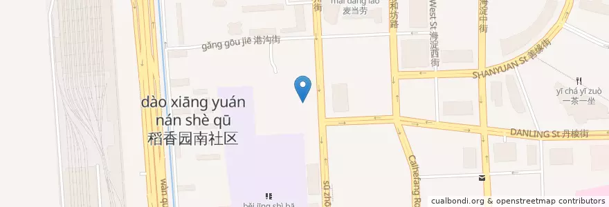 Mapa de ubicacion de 58号花园美炉村 en China, Pequim, Hebei, 海淀区.