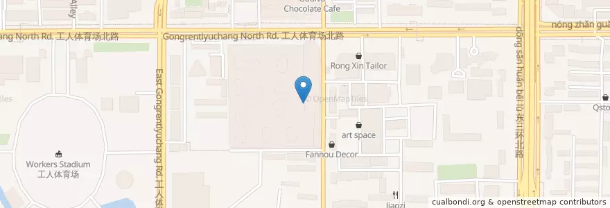 Mapa de ubicacion de Croissant Village en China, Peking, Hebei, 朝阳区 / Chaoyang.