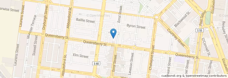 Mapa de ubicacion de Auction Rooms en Australia, Victoria, City Of Melbourne.
