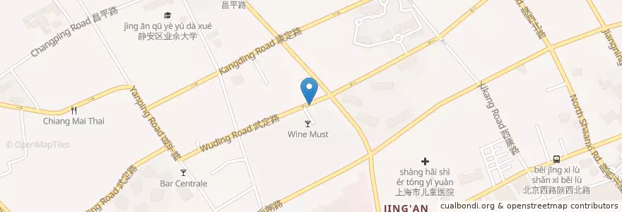 Mapa de ubicacion de Mr Pancake en China, Shanghai, Jing'an District.