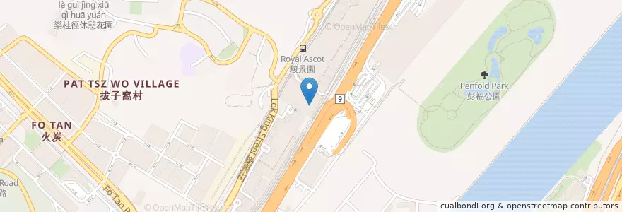 Mapa de ubicacion de 一葉小廚 The Leaf Kitchen en 中国, 広東省, 香港, 新界, 沙田區 Sha Tin District.