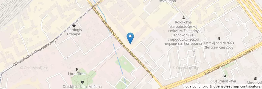 Mapa de ubicacion de Financier en روسيا, Центральный Федеральный Округ, Москва, Центральный Административный Округ, Басманный Район.