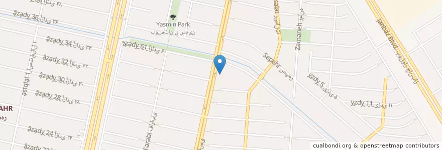 Mapa de ubicacion de ضیافت نور en ایران, استان خراسان رضوی, شهرستان مشهد, مشهد, بخش مرکزی شهرستان مشهد.