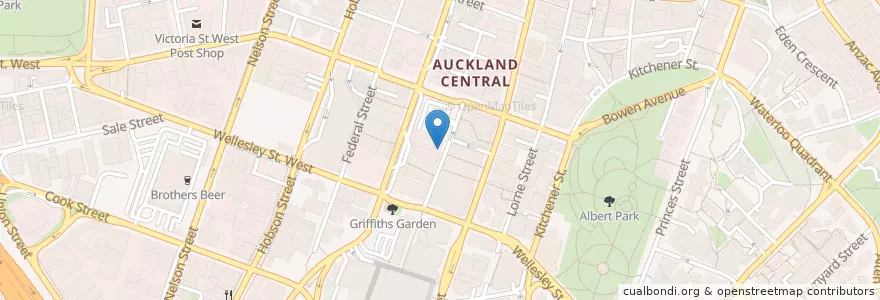 Mapa de ubicacion de Dragon Boat Restaurant en Nuova Zelanda, Auckland, Waitematā.