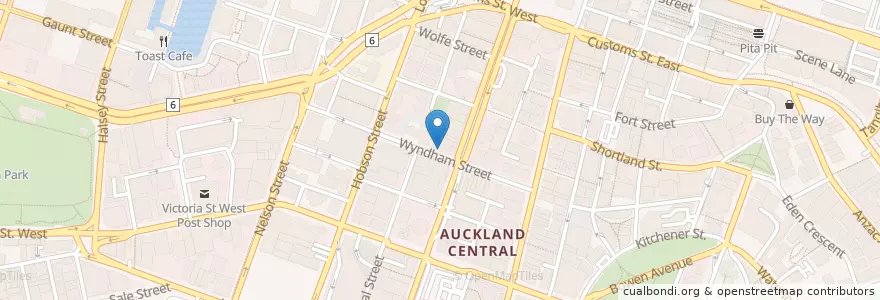 Mapa de ubicacion de The Fono Medical and Dental en Nuova Zelanda, Auckland, Waitematā.